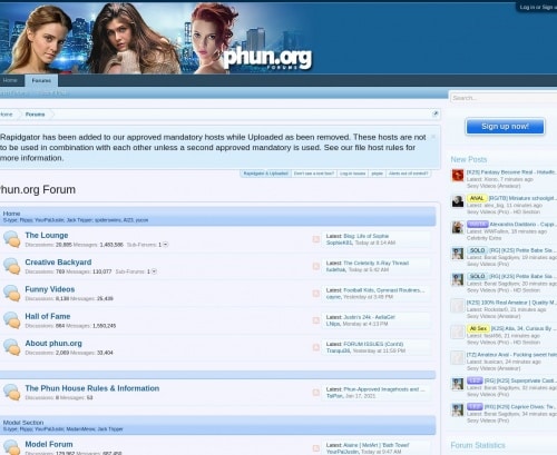 Review screenshot Forum.phun.org
