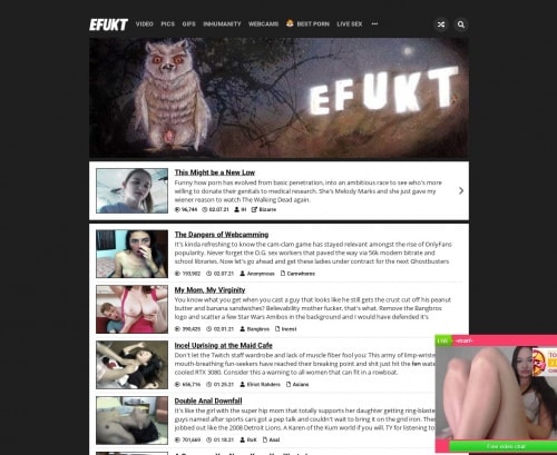 Review screenshot Efukt.com
