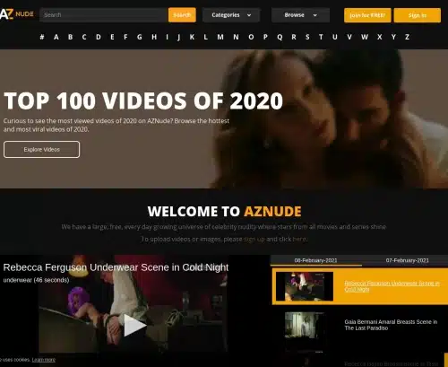 A Review Screenshot of azNude