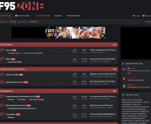 A Review Screenshot of F95zone