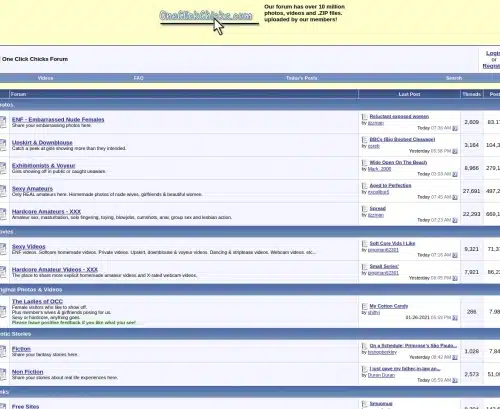Review screenshot Forum.oneclickchicks.com