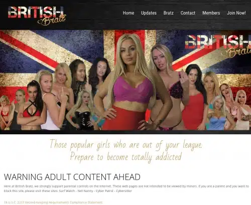 Review screenshot Britishbratz.com