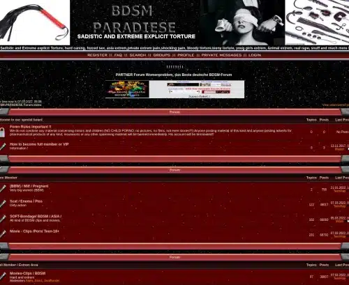 Review screenshot Bdsm-paradiese.info