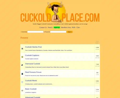 A Review Screenshot of CuckoldPlace