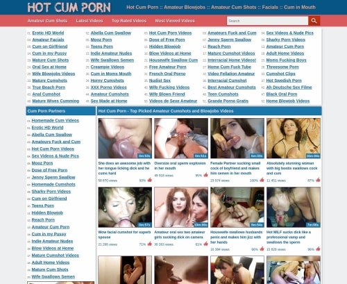HotCumPorn and 35+ Amateur Porn Sites Like Hotcumporn picture