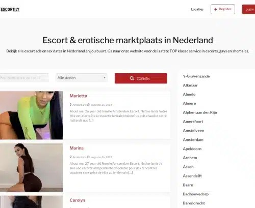 Review screenshot Escortily.nl