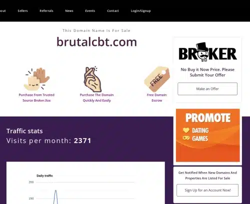 Review screenshot brutalcbt.com