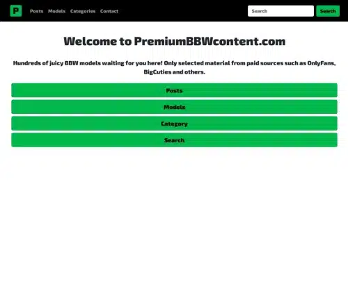 Snímek obrazovky recenze PremiumBBWContent