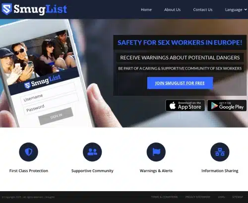 A Review Screenshot of Smuglist.com