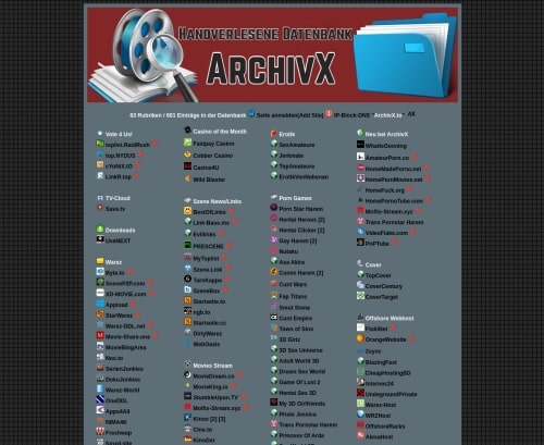 Review screenshot Archivx.to