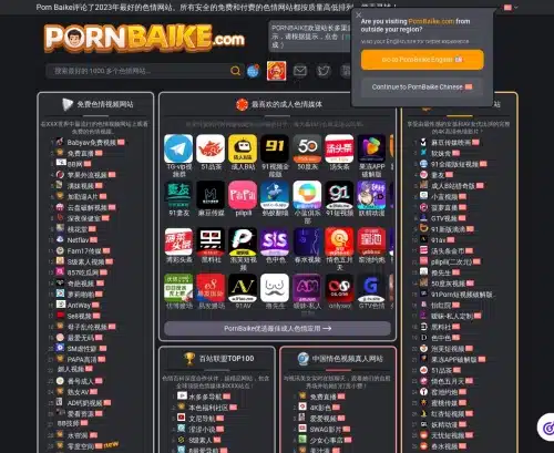 Isang Review Screenshot ng Porn Baike