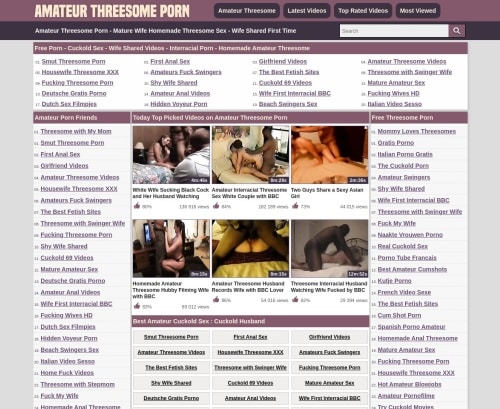 Review screenshot Amateurthreesomeporn.com