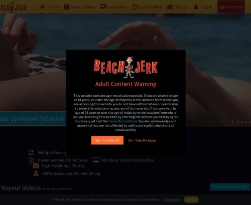 Review screenshot Beachjerk.com
