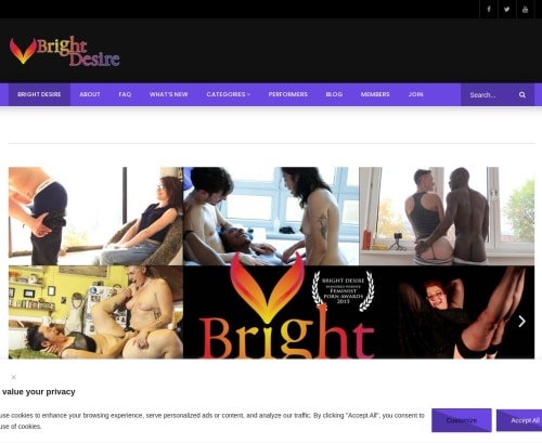 Review screenshot Brightdesire.com