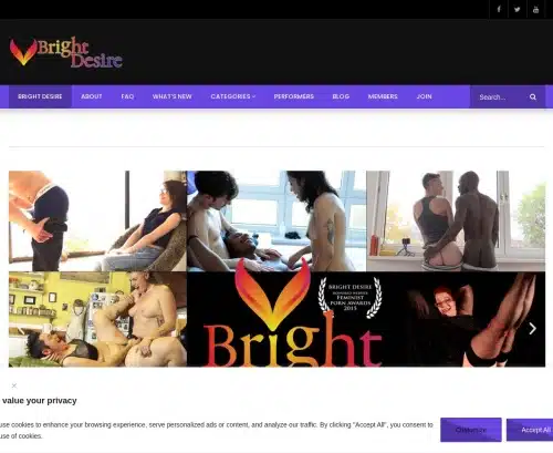 لقطة شاشة لمراجعة BrightDesire