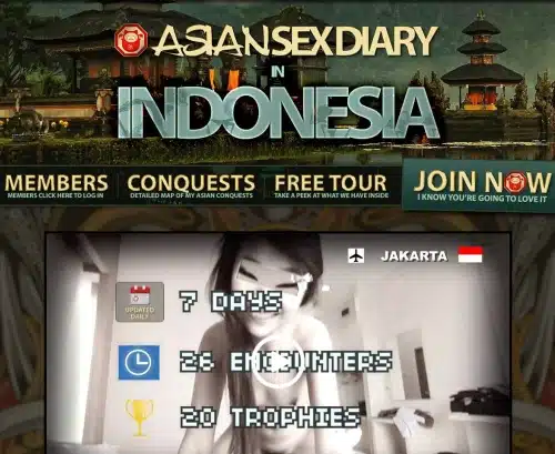 Una captura de pantalla de revisión de Asian Sex Diary