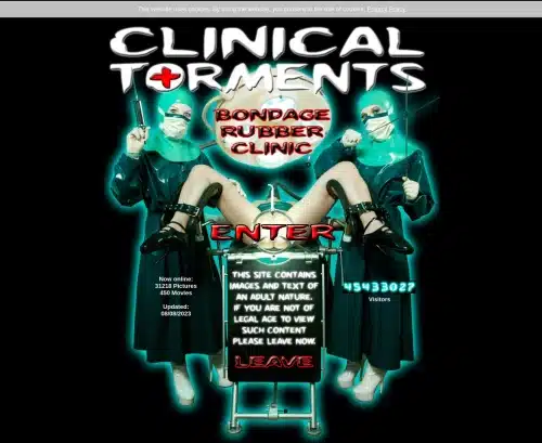 Ένα στιγμιότυπο οθόνης ανασκόπησης του ClinicalTorments