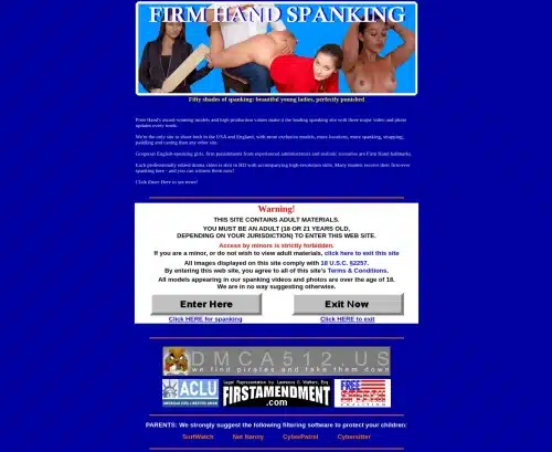 Een recensiescreenshot van FirmHandSpanking