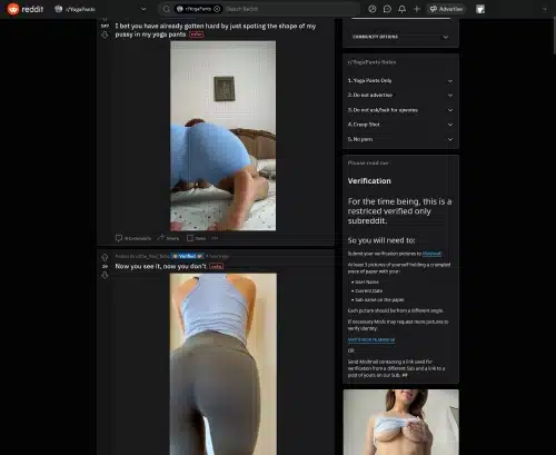 Скриншот обзора Reddit YogaPants