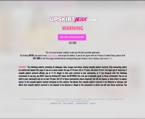 Review screenshot Upskirtjerk.com