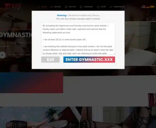 A Review Screenshot of Gymnastic.xxx