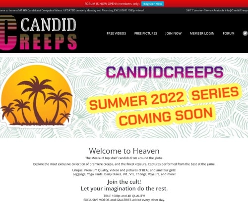 Review screenshot Candidcreeps.com