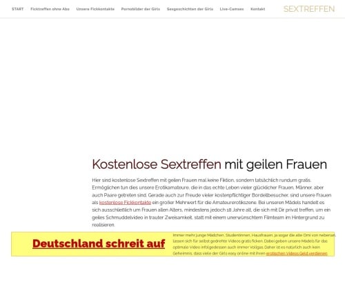 Review screenshot Sextreffen-portale.com
