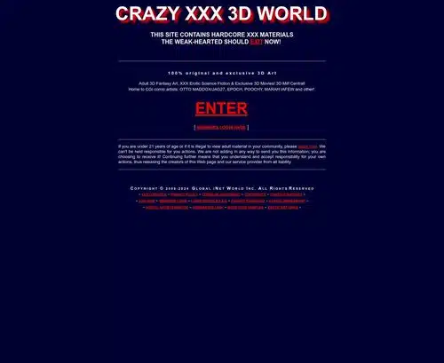 Yfirlitsskjáskot af CrazyXXX3DWorld