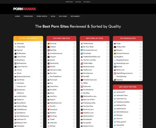 Review screenshot Pornmaniak.com