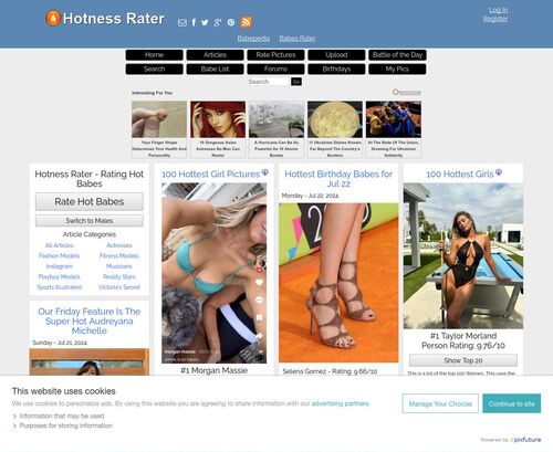 Review screenshot Hotnessrater.com