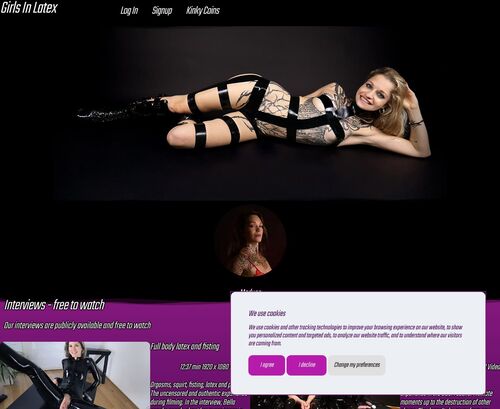 Review screenshot Girls-in-latex.com