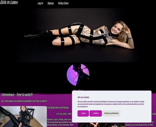 Review screenshot Girls-in-latex.com