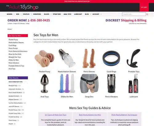 The Adult Toy Shop – For Guys 리뷰 스크린샷