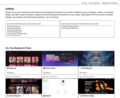 Review screenshot Arktan.com