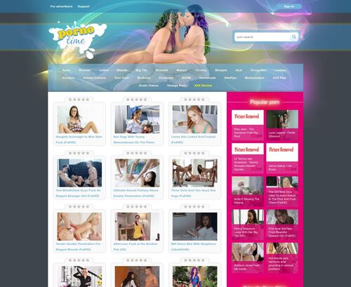 Review screenshot Pornotime.net