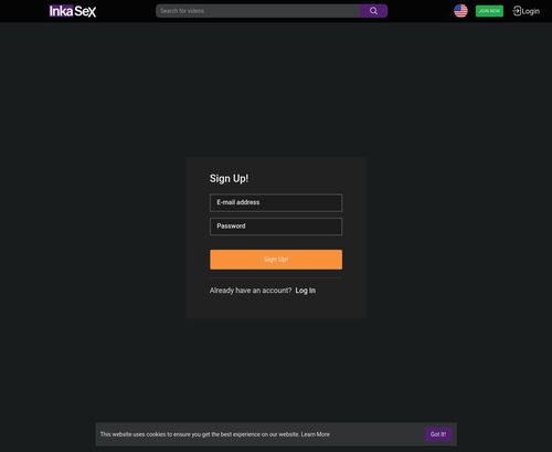 Review screenshot Inkasex.com