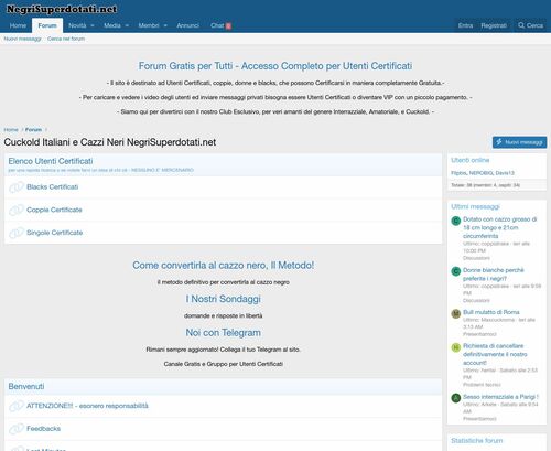 Review screenshot Negrisuperdotati.net
