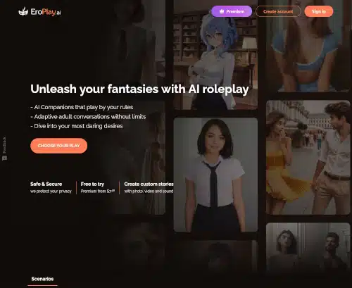 A Review Screenshot of EroPlay.ai