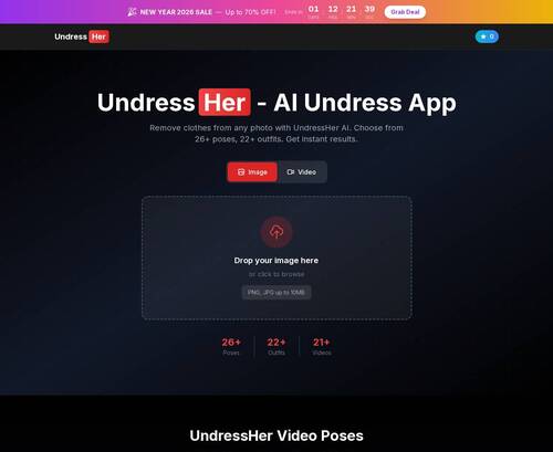 Review screenshot Undressherapp.org
