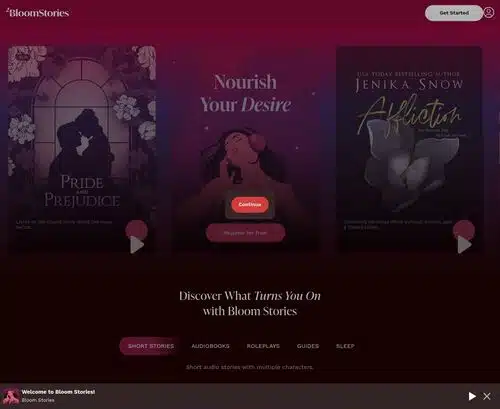 A Review Screenshot of BloomStories