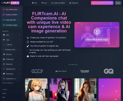 Review screenshot Flirtcam.ai