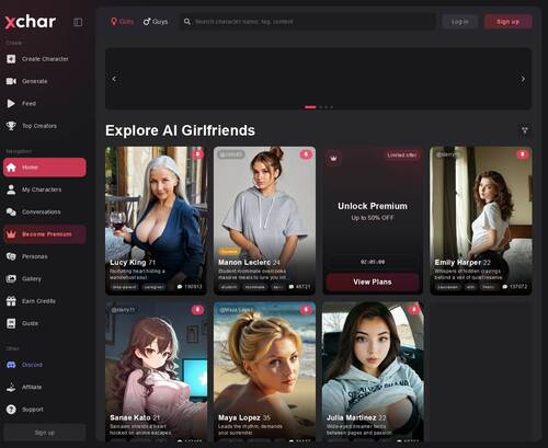 Review screenshot Xchar.ai