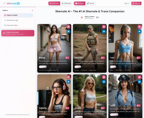 Review screenshot Shemale-ai.com