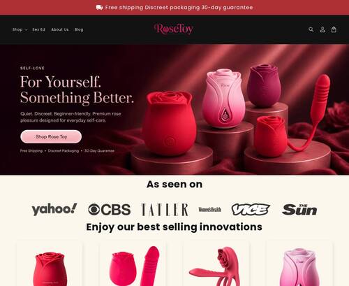 Screenshot from rosetoy.net for review purposes Review screenshot rosetoy.net